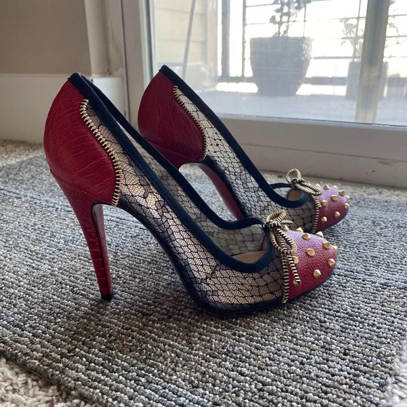 louboutin spiked pumps